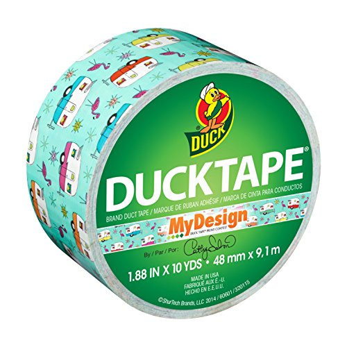 Duck Brand 283977 Happy Camper Printed Duct Tape, 1.88 Inches x 10 Yards, Single Roll