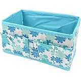 Pooqdo Newest Makeup Cosmetic Storage Box Bag Bright Organiser Foldable Makeup Stationary Container