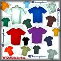 Tagless TEES Premium Cotton T-Shirts - y2Shirts Champion - PRO, Work, Play, Sports - 6 Sizes - 19 Colors - 6.1 oz HeavyWeight, PreShrunk