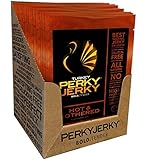 Perky Jerky Gluten Free Hot & Bothered Turkey Jerky, 1 Ounce (Pack of 12)