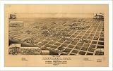 Historic Aberdeen, Dakota Territory, c. 1883, Bird's Eye View Map (S) (WS)