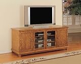 Charming Oak 66 Wide TV DVD Media Console Stand
