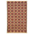 5' x 2'6" Hand-Knotted Tibetan Lotus Flower Wool Area Rug