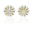 14K Yellow Gold 1/5 ct. Diamond Earring Jackets