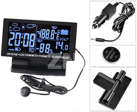 Citywalk360 New Offer LCD Digital Time Clock Car Thermometer Hygrometer Weather Forecast