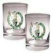 Boston Celtics NBA 2pc Rocks Glass Set - Primary Logo Boston Celtics NBA 2pc Rocks Glass Set - Primary Logo