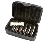 Hurricane Harps, Hot House Blues Harmonica Set, 7 Keys with Deluxe Zippered Case