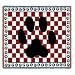 Tapestry Throw - Dog Paw Print