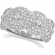 14K White Gold Diamond Anniversary Band - 0.75 Ct.