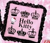 Hello Kitty Crown Pink Pillow w/ Lace 71092IMAGE