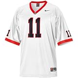 Nike Georgia Bulldogs #11 Replica Football Jersey - White (Medium)