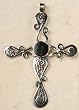 Peruvian Cross or Ornament - Onyx