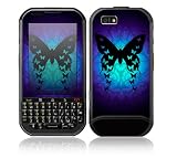 Blue Morphosis Design Protective Skin Decal Sticker for Motorola Titanium EX115 Cell Phone