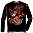 Patriotic Fire Eagle American Made - Firefighter Long Sleeve T-Shirt