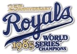 2 Patch Pack - 2010 Kansas City Royals 25th Anniversary MLB Baseball Patches as 1985 World Series Ch