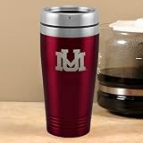 NCAA Montana Grizzlies Maroon 16oz. Team Logo Thermo Travel Tumbler
