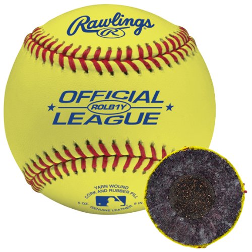 Rawlings Optic Yellow Non Stamped Practice Baseball (Pack of 12)