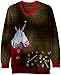 Blizzard Bay Big and Tall Men's Vomitting Unicorn Light Up Ugly Christmas Sweater