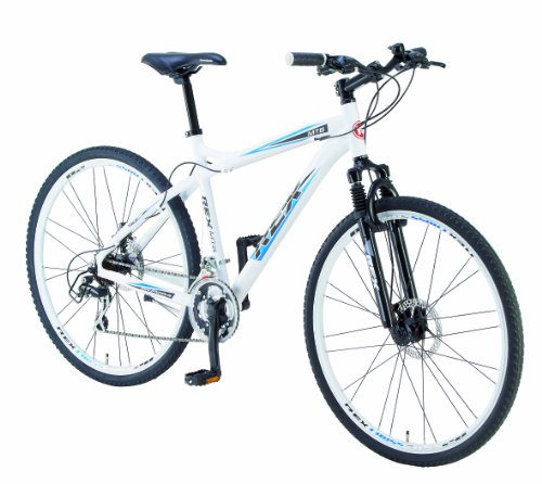 Rex Uni Alu-Crossrad, 24 Gang, polarweiß, Rahmenhöhe: 50 cm, Reifengröße: 28 Zoll (71,1 cm), 1193