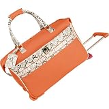 Diane von Furstenberg Giselle 20 inch Wheeled City Bag - Orange/Gray