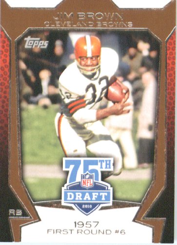 2010 Topps Football Card #75DA-49 Jim Brown Cleveland Browns 