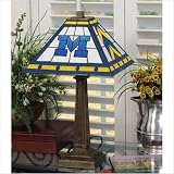 NCAA College Mission Style Stained Glass Table Lamp School: Michigan