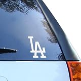 MLB L.A. Dodgers White Wordmark Decal