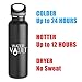 WaterVault K2 Insulated Stainless Steel Water Bottle, Double Wall Vacuum Flask, Standard Mouth, 20-ounce (Assorted Colors)