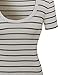 MBE Women's Contemporary Broad Basic Stripe Pattern Tee