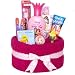 Pink Disney Princess Bath Towel Cake for Girls - Birthday Gift Idea for Kids