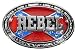 FF33 Rebel Confederate Flag Oval Belt Buckle Image