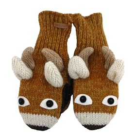 Buy DeLux Baby Deer Tan Mittens by DeLux