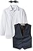 Perry Ellis Boys' Texture Weave Vest Set with Bow Tie