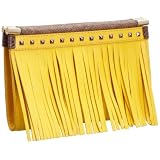 Anouk Girl's 1092 Cowgirl Fringe/Stud Clutch Cross Body Bag