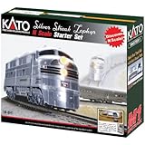 Kato USA Model Train Products N CB&Q Streak Zephyr UNITRACK Starter Set, Silver