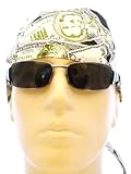 Cash Money Bikers Cap/ Head Wrap/ Medical Cap/ Bandana, U.S. Money Scrub Hat, Dollar Bill Skull Cap, Benjamins Bikers Cap, Cash, Welder's Cap, Dead Presidents Du Rag, Benjamins Doo Rag, Bandana, Rappers Cap, Money, Cash, Benjamin Franklin, $100 Bill Design in Olive Green, Ivory and Black, Breathable 100% Cotton, One Size to Fit Men, Women and Teens, Suitable for Cancer Patients, Survivors, Athletes, Medical, Welding, Healthcare, Bikers, Truckers, Painters and Food Workers to Keep Hair Out of Face