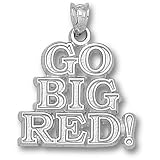 University of Nebraska Go Big Red Pendant (Silver)