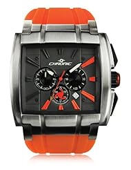 Chronic Dice DC-12 Orange / Grey Silicone Watch