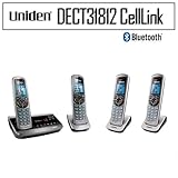 Uniden DECT3181-2 Bluetooth Cell Link CID Cordless Phone Digital Answering System Bundle