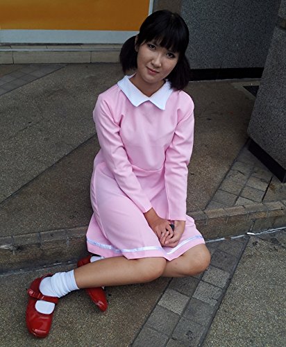 Doraemon ドラえもん /ドラエモン 源静香 しずかちゃん コスプレ衣装 コスチューム (女性Ｍ, ピンク)