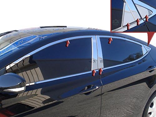 AutoZ Chrome Trim Stainless 14 Piece Window Package 2011-2013 HYUNDAI ELANTRA