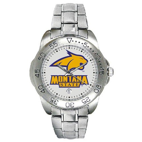 Montana State Bobcats Men’s Gameday Sport Watch w/Stainless Steel Band