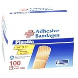 Acme Bandages, Plastic, 3/4 x 3, 100 Count Box