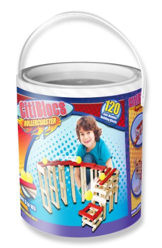 CitiBlocs 120-Piece Roller Coaster Stacking Toy