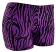 Tuga Juniors/Womens Zebra Spandex Shorts, 2.5 Inch Inseam
