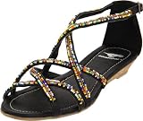 Rocket Dog Women's Joy Forest Beads Flat,Black,8 M US