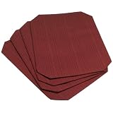 Bardwil Elements Placemats, Set of 4, Brick by Bardwill
