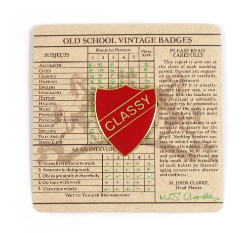 CLASSY - Old School Vintage Badge