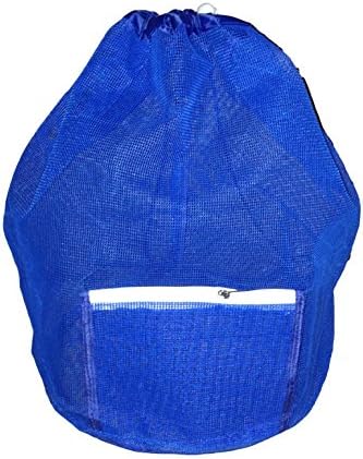 Coated Mesh Sport Utility Drawstring Sling Beach, Swim, Boat Bag