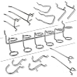 Neiko 50-Piece Peg Board Set - Organize Garage and Workshop!
